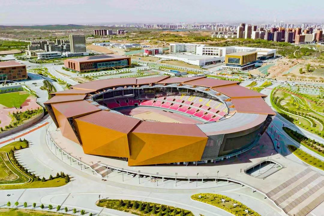 助力省运会|榆林体育中心预制看台，陕建新型建材公司强力打造