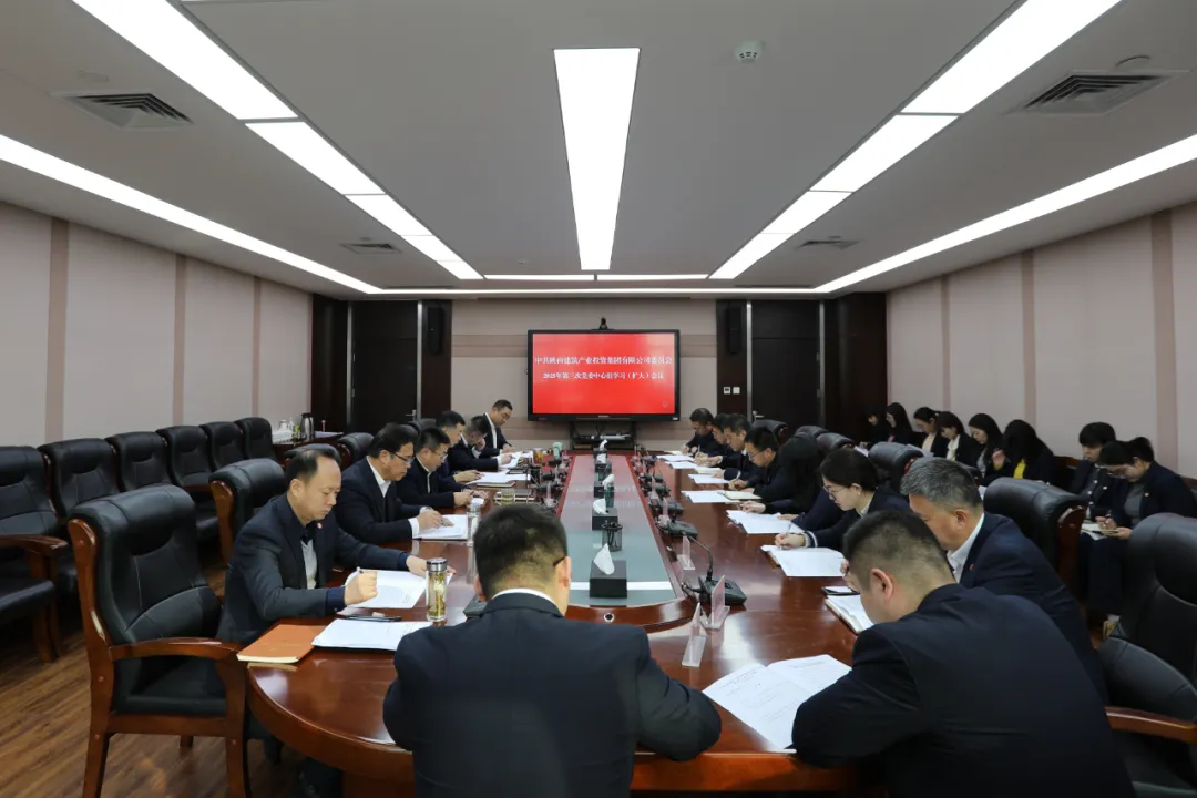 陕建产投集团举行2024年度民主生活会会前集中学习研讨